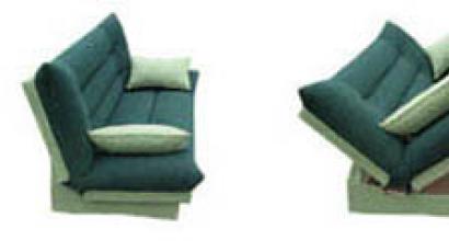 Sofas with a transformation mechanism such as 