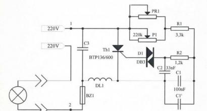 Do-it-yourself speed controller and soft start on an angle grinder Do-it-yourself soft start of an electric motor 220V